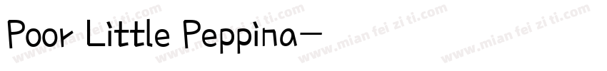 Poor Little Peppina字体转换